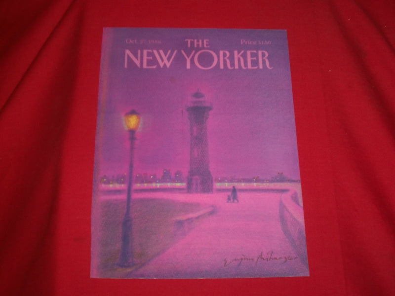 1986 OCTOBER 27 NEW YORKER MAGAZINE FRONT COVER ONLY - GREAT ART FOR FRAMING