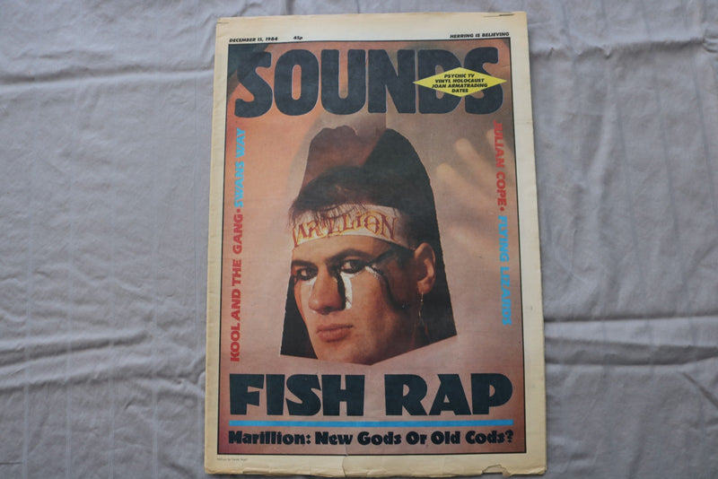 1984 DECEMBER 15 SOUNDS NEWSPAPER - MARILLION COVER - NP 9288