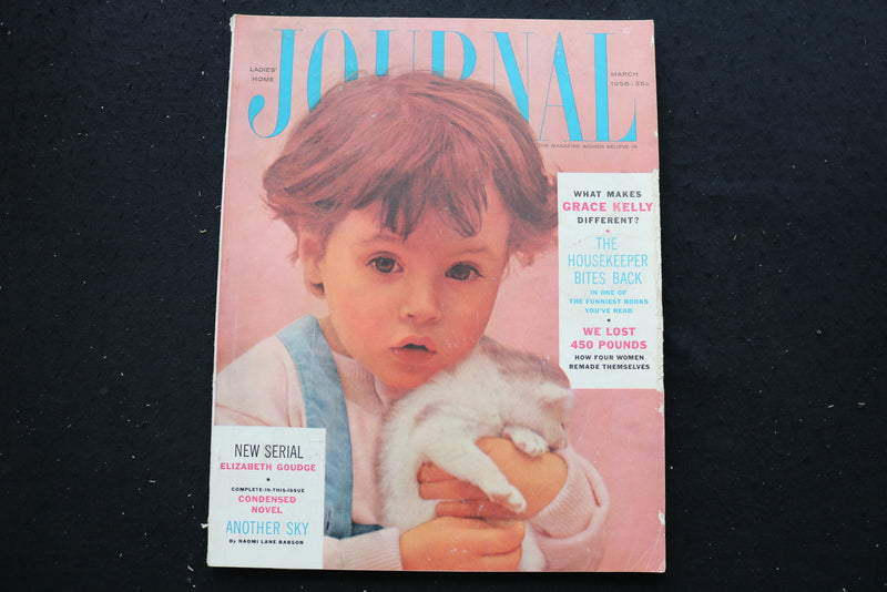 1956 MARCH LADIES' HOME JOURNAL MAGAZINE - GRACE KELLY ARTICLE COVER - E 10329