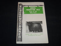 1952 BLACKPOST RANCH ANNUAL PRODUCTION SALE CATALOG - OLATHE KANSAS - J 9101