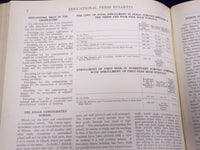 1907-1923 EDUCATIONAL PRESS BULLETIN BOUND VOLUME LOT OF 4 - ILLINOIS - KD 3486A