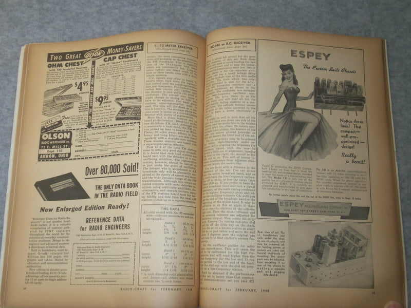1948 FEBRUARY RADIO CRAFT MAGAZINE - J 6299
