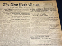 1915 JANUARY 7 NEW YORK TIMES - PANIC IN SUBWAY 1 DEAD 210 HURT - NT 7817