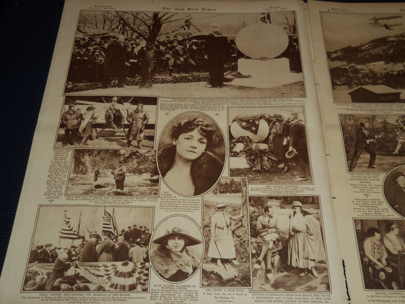 1922 APRIL 16 NEW YORK TIMES PICTURE SECTION - ARTHUR CONAN DOYLE - NT 9476