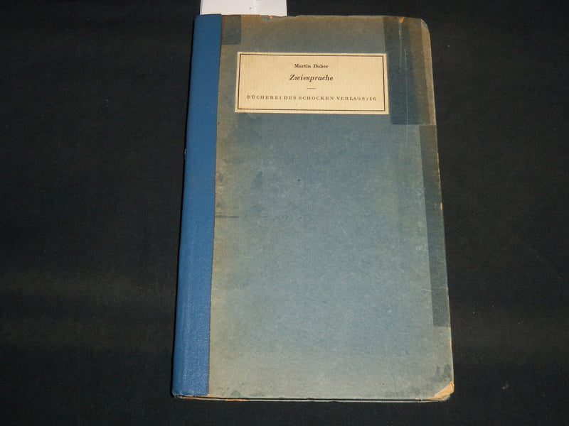 1934 ZWIESPRACHE HARDCOVER BOOK BY MARTIN BUBER - KD 5633Z