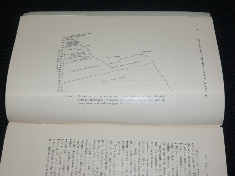 1964 STRATIGRAPHY & PALEONTOLOGY OF RICHFIELD SPRINGS BOOK - MAPS - J 7052
