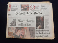 1994 FEB 17 DETROIT FREE PRESS NEWSPAPER - FETAL DEFECTS CAN BE FIXED - NP 7229