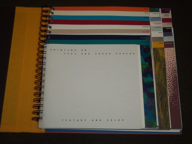 1990 PRINTING ON TEXT AND COVER PAPERS SPIRAL BOUND BOOK - KD 3665