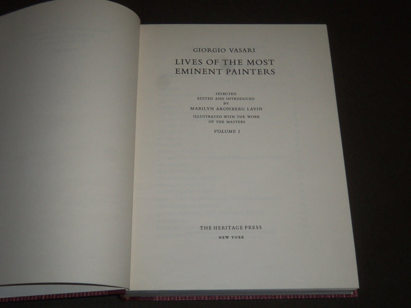 1967 THE LIVES OF THE MOST EMINENT PAINTERS BOXED VOLUMES 1 & 2 BOOKS - I 1211