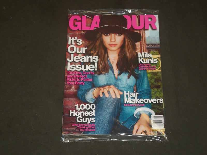 2012 AUGUST GLAMOUR MAGAZINE - MILA KUNIS COVER - B 3216