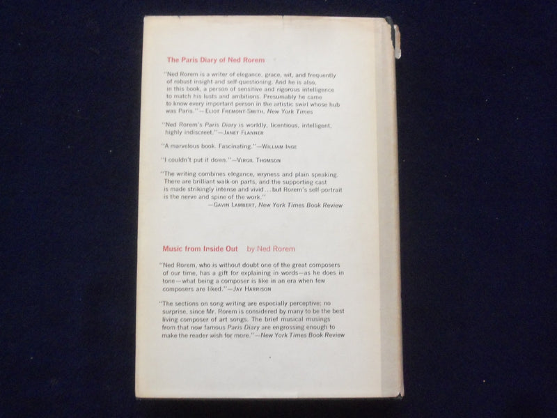1967 THE NEW YORK DIARY HARDCOVER BOOK BY NED ROREM - 1ST EDITION - KD 9183