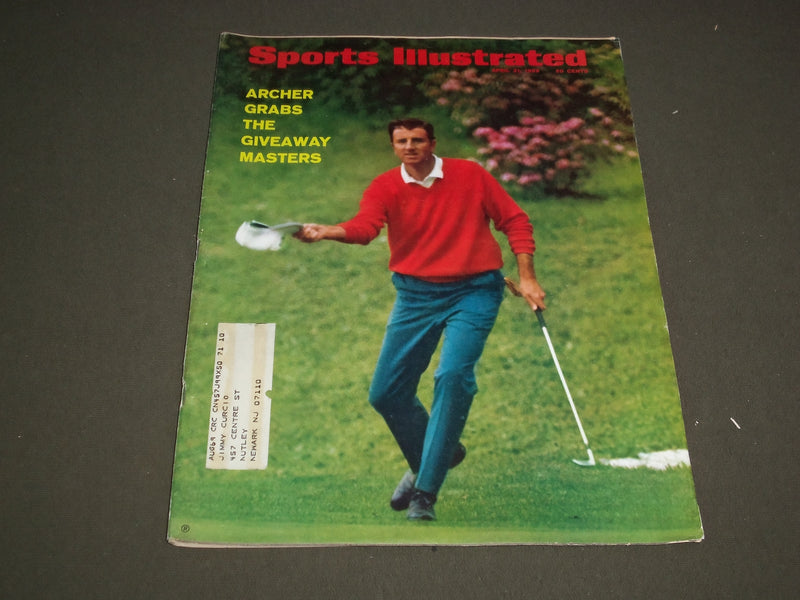 1969 APRIL 21 SPORTS ILLUSTRATED MAGAZINE - GEORGE ARCHER - SP 9049