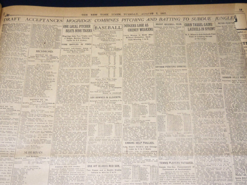 1917 AUGUST 7 NEW YORK TIMES - JUNKER VICTORY IN BERLIN CHANGES - NT 8504