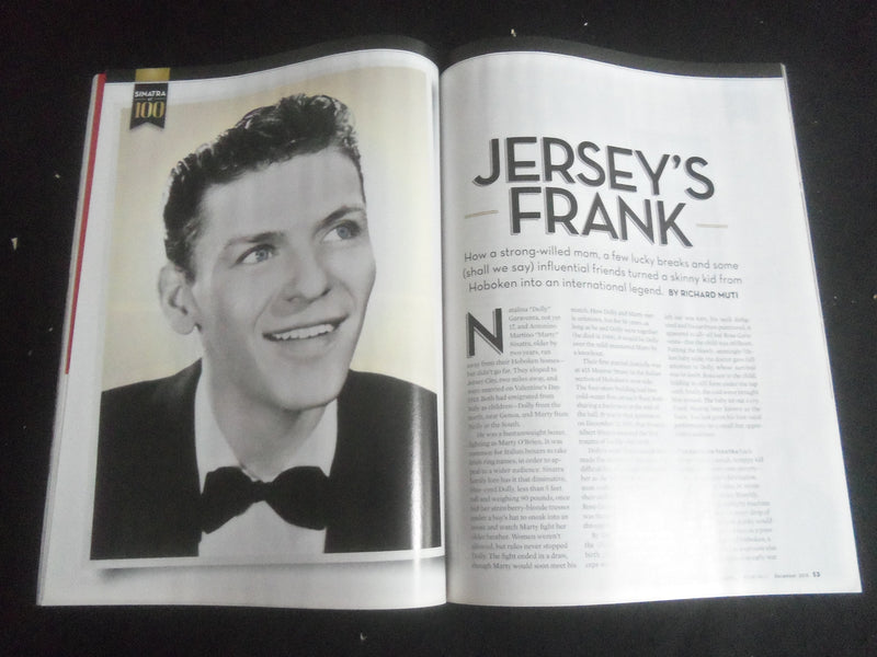 2015 DECEMBER NEW JERSEY MONTHLY MAGAZINE -SINATRA AT 100, JERSEY YEARS- B 4077E