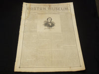 1851 FEBRUARY 22 BOSTON MUSEUM NEWSPAPER - GEORGE BOUTWELL - TURKISH - NP 9032