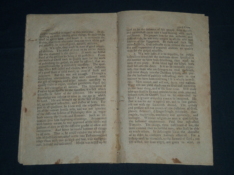 1801 A DISCOURSE INSTILLATION OF REVEREND DANIEL MARSH BOOK -STOCKBRIDGE- J 4303