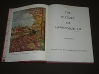 1946 THE HISTORY OF IMPRESSIONISM BY JOHN REWALD HARDCOVER BOOK - KD 3836