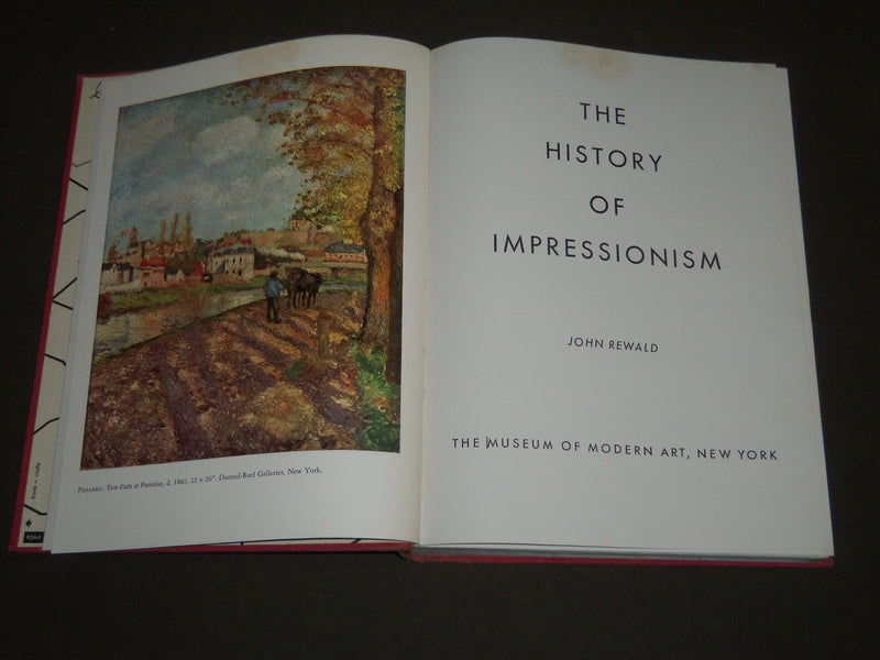 1946 THE HISTORY OF IMPRESSIONISM BY JOHN REWALD HARDCOVER BOOK - KD 3836