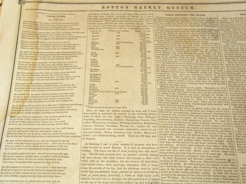 1851 MARCH 8 BOSTON MUSEUM NEWSPAPER - JUDITH BENSADDI SEQUEL - HAYWOOD- NP 9030