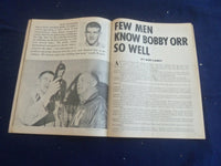 1968 MARCH HOCKEY PICTORIAL MAGAZINE - DETROIT REDWINGS COVER - ST 200T