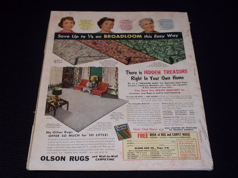1957 JANUARY MCCALL'S MAGAZINE - NICE FASHION FRONT COVER - E 20264