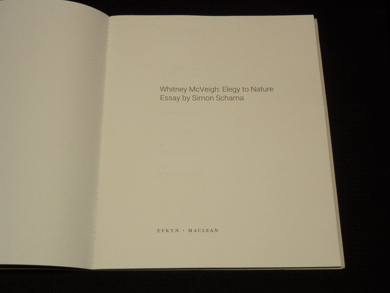 2018 WHITNEY MCVEIGH ELEGY TO NATURE ESSAY BY SIMON SCHAMA - J 7889