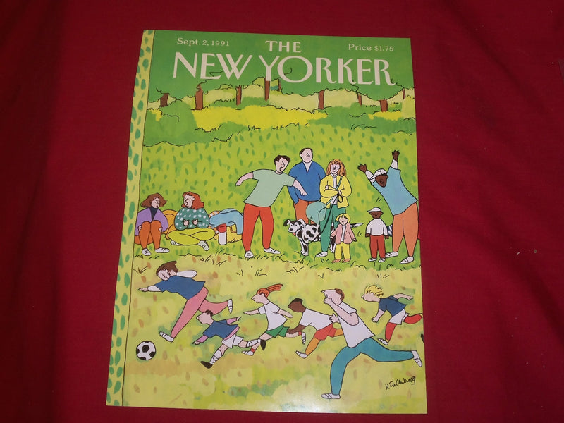 1991 SEPTEMBER 2 NEW YORKER MAGAZINE FRONT COVER ONLY - GREAT ART FOR FRAMING