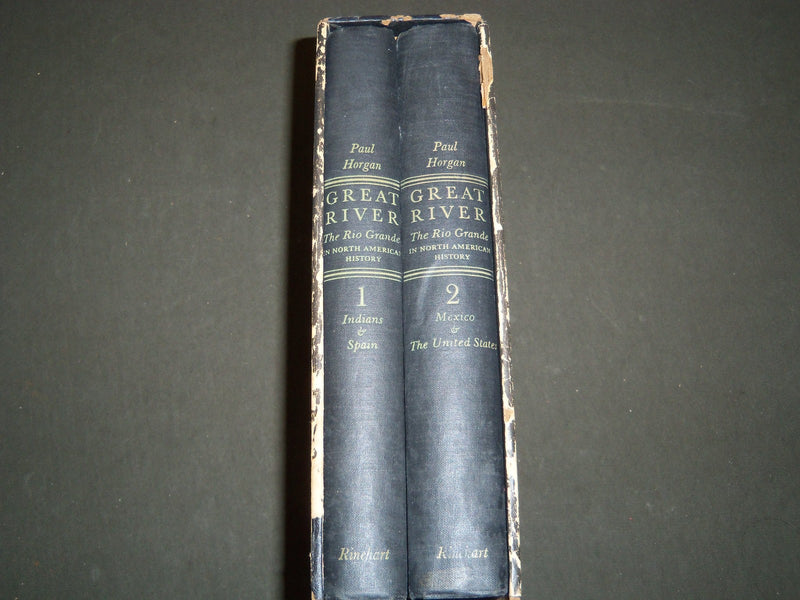 1954 GREAT RIVER BOXED SET BY PAUL HORGAN BOXED SET OF 2 VOLUMES - KD 2526