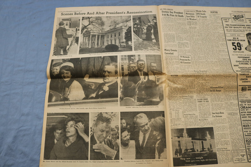 1963 NOV 23 THE JOURNAL-GAZETTE NEWSPAPER - PRESIDENT'S KILLER SEIZED - NP 8546