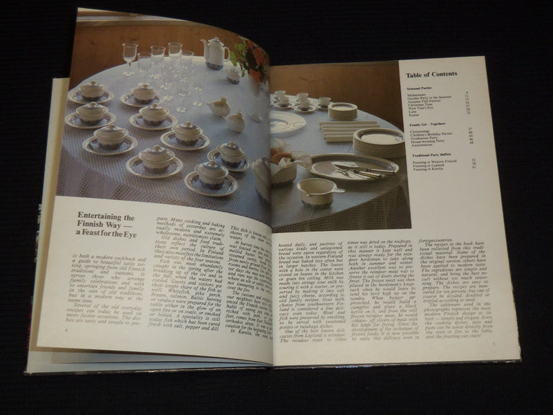 1982 ENTERTAINING THE FINNISH WAY HARDCOVER BOOK BY RING - KD 7776