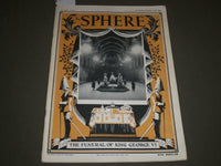 1952 FEBRUARY 23 THE SPHERE MAGAZINE - THE FUNERAL OF KING GEORGE VI - SP 8309