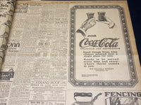 1921 JULY 8 NEW YORK TIMES NEWSPAPER- WARSHIPS ARRIVE, TAMPICO EXCILED - NT 8697