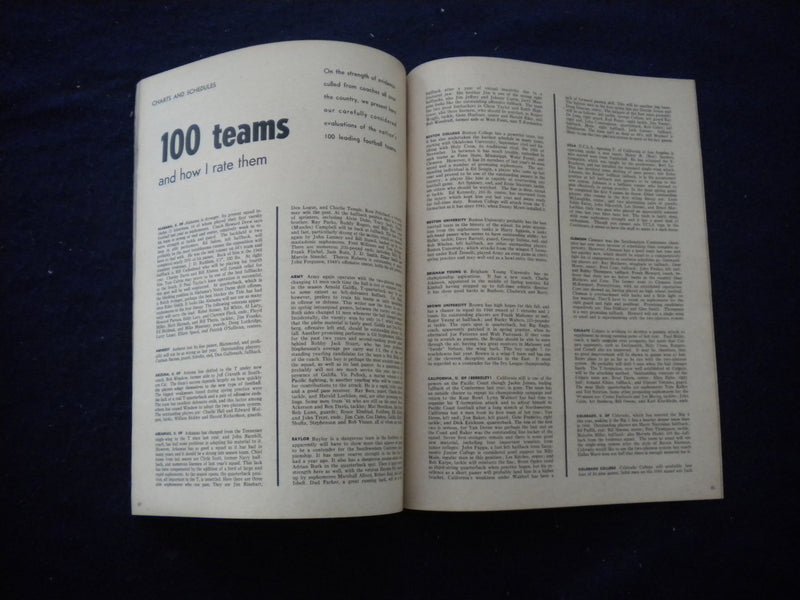 1949 STANLEY WOODWARD'S FOOTBALL MAGAZINE - DAN FOLDBERG COVER - B 439P