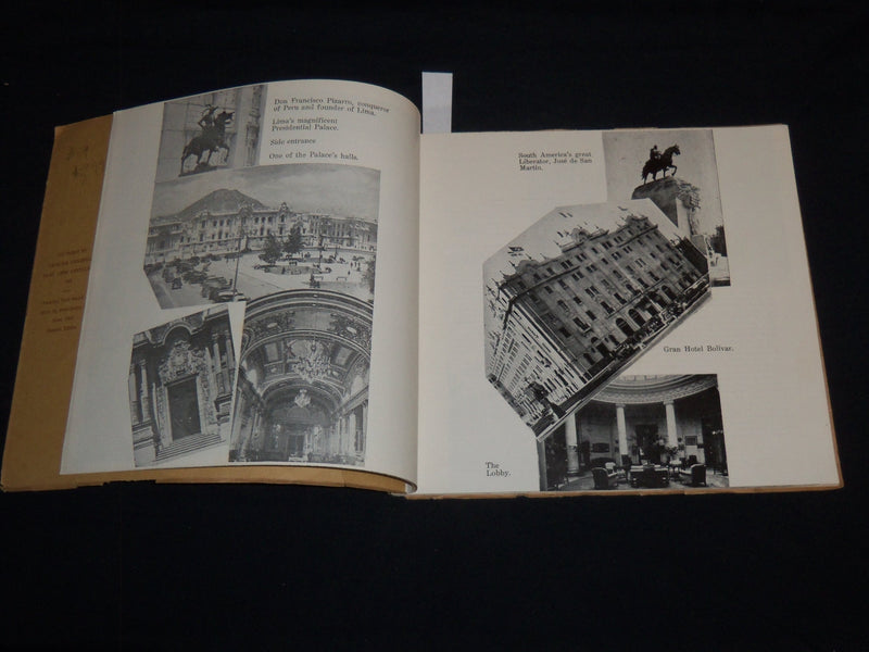 1942 LIMA THE HISTORIC CAPITAL OF SOUTH AMERICA BOOK - MAP - J 8683