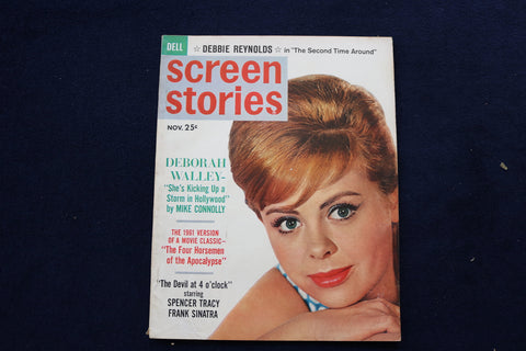 1961 NOVEMBER SCREEN STORIES MAGAZINE - DEBORAH WALLEY COVER - E 12830