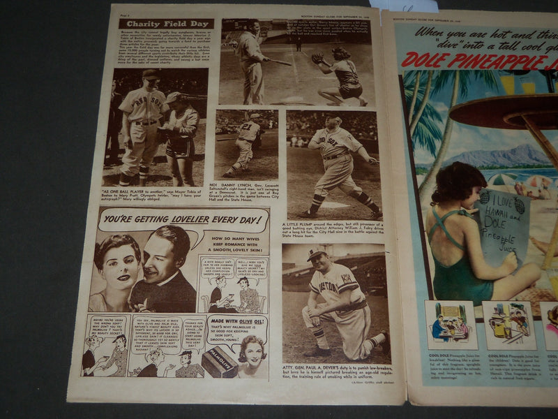 1939 SEPTEMBER 24 BOSTON GLOBE PICTORIAL MAGAZINE - GRETA GARBO - NP 2941