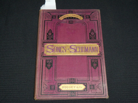 1900'S SONGS BY ROBERT SCHUMANN HARDCOVER BOOK BY HATTON- ROYAL EDITION - R 725B