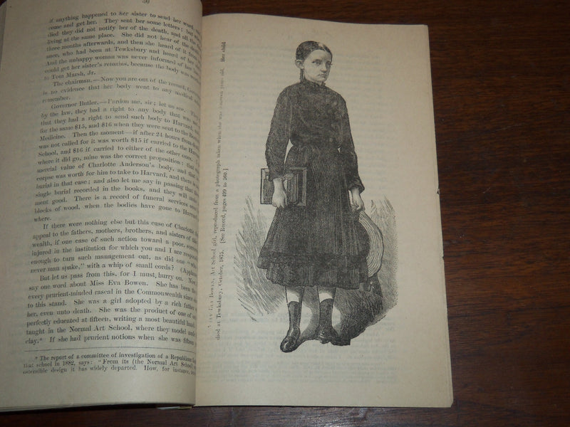 1883 TEWKSBURY INVESTIGATION COMMITTEE BULLETIN BY GOV. BENJAMIN BUTLER - K 1166