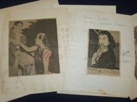 1947-1950 BARBARA JENSEN OLYMPIC SWIMMER WIRE PHOTOS LOT OF 10 - STAMPED- J 1795