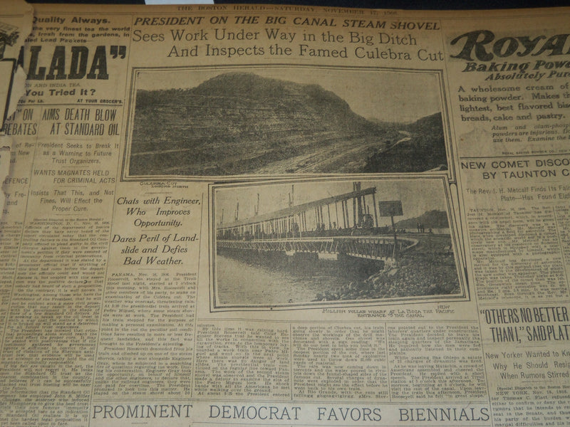 1906 NOVEMBER 17 THE BOSTON HERALD - HARVARD VS. DARTMOUTH - BH 134