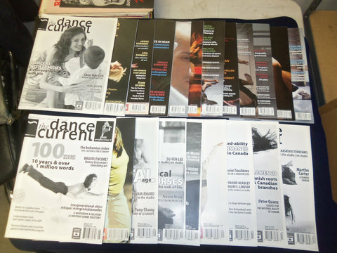 2008-2010 THE DANCE CURRENT MAGAZINE - VOLUMES 11-12-13 - LOT OF 31 - O 3137