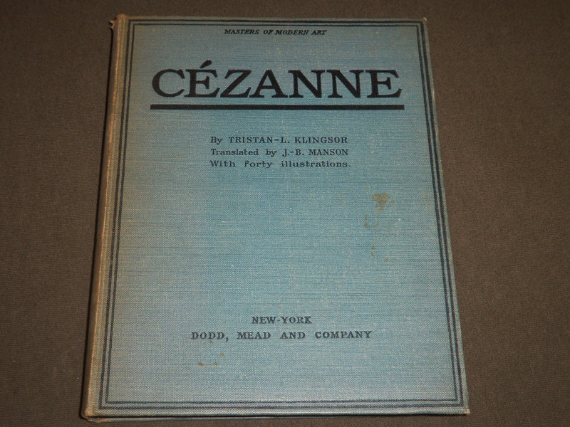 1924 MASTERS OF MODERN ART - CEZANNE BOOK - 40 PRINTS - KD 5814
