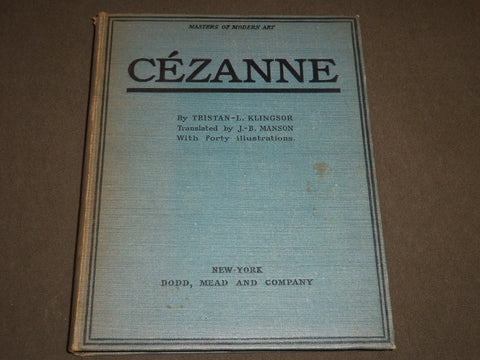 1924 MASTERS OF MODERN ART - CEZANNE BOOK - 40 PRINTS - KD 5814