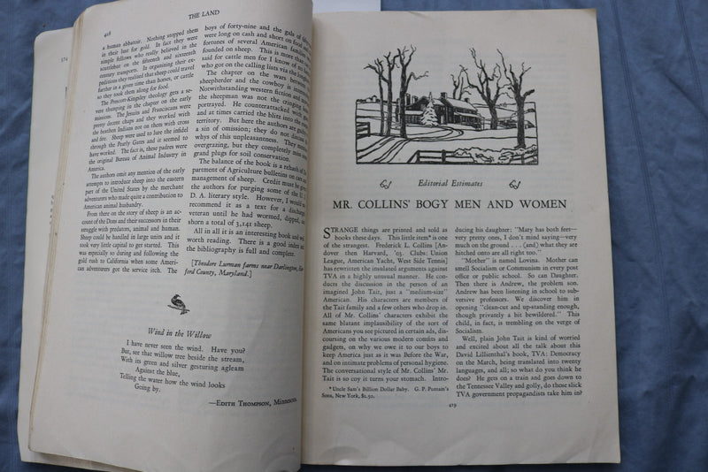 1945 AUTUMN THE LAND - A QUARTERLY MAGAZINE - SOFTCOVER - K 3203