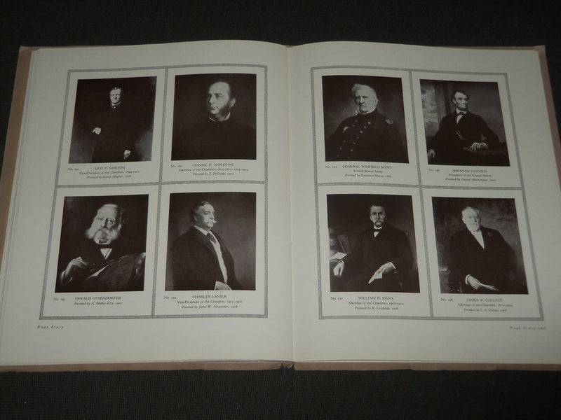 1924 CATALOGUE OF PORTRAITS IN NEW YORK - CHAMBER OF COMMERCE - J 2754