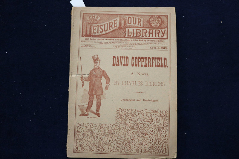 1889 THE LEISURE HOUR LIBRARY MAGAZINES BY CHARLES DICKENS - LOT OF 4 - O 3464