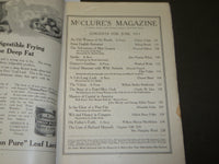1911 JUNE MCCLURE'S MAGAZINE - COCA-COLA ADVERTISEMENT - NICE COVER - J 3686