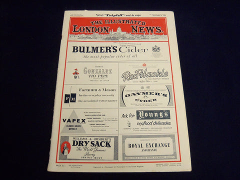 1956 OCTOBER 6 ILLUSTRATED LONDON NEWS MAGAZINE - ATOMIC WEAPON COVER - E 8064