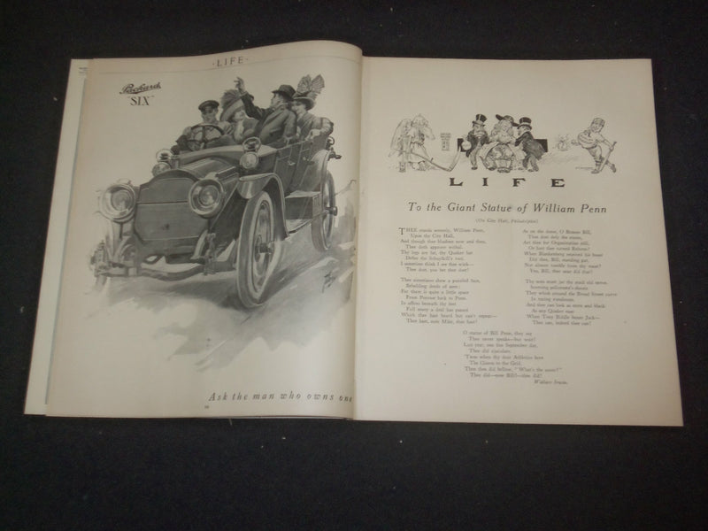 1912 JANUARY 25 LIFE MAGAZINE - PHILADELPHIA NUMBER - WHOSE QUAKER? - ST 6462