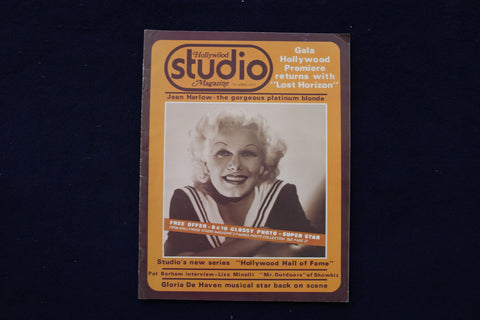 1973 AUGUST HOLLYWOOD STUDIO MAGAZINE - JEAN HARLOW COVER - E 19243